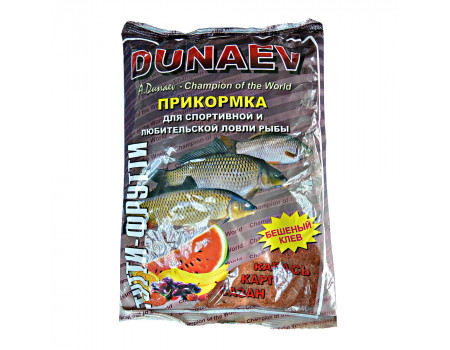 Прикормка Dunaev Карп,Сазан,Карась-Тутти-фрутти 0,9кг