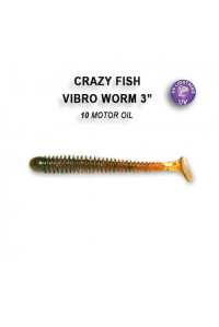 Силикон Crazy Fish VIBRO WORM 3'' 11-7.5-10-6