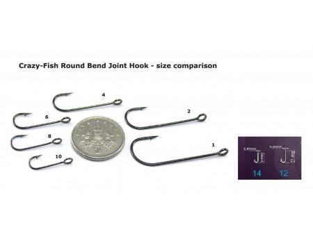 Крючки Crazy Fish RoundBent №8