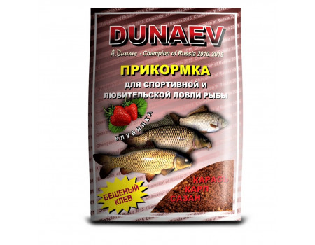 Прикормка Dunaev классика Клубника 0,9кг