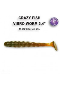 Силикон Crazy Fish Vibro Worm 3.4