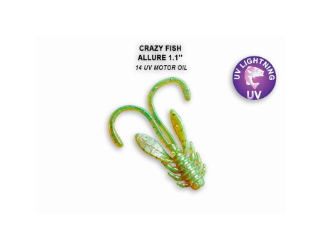 Силикон Crazy Fish ALLURE 1,1" 46-27-14-6