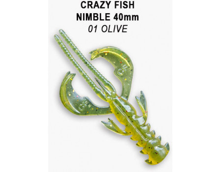 Силикон Crazy Fish NIMBLE 1,6 49-40-1-6