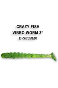 Силикон Crazy Fish Vibro Worm 3'' 11-75-23-6