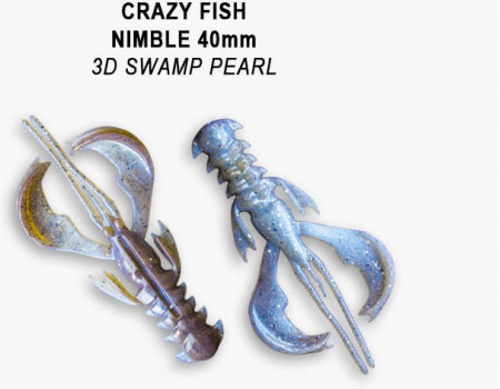 Силикон Crazy Fish Nimble 1,6" 49-40-3d-6