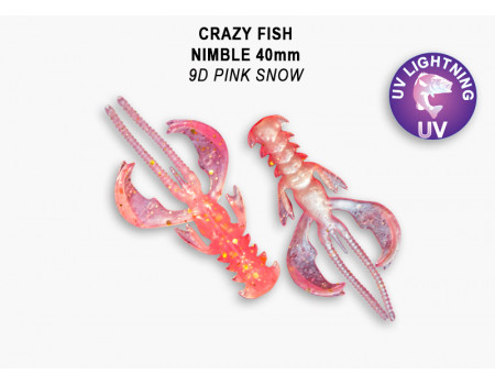 Силикон Crazy Fish NIMBLE 1,6 49-40-9d-6