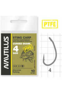 Крючки Nautilus Sting Carp #4 S-1141
