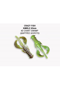 Силикон Crazy Fish Nimble 2.5" 44-65-4d-6