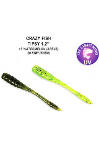 Силикон Crazy Fish Tipsy 1.2" 69-30-16/20-5