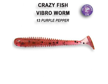 Силикон Crazy Fish Vibro Worm 2" 3-50-13-6