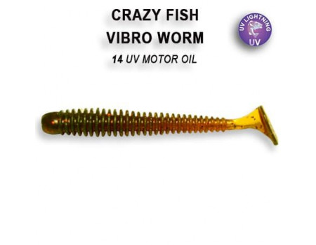 Силикон Crazy Fish Vibro Worm 2" 3-50-14-6