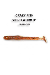 Силикон Crazy Fish VIBRO WORM 3'' 11-75-15-6