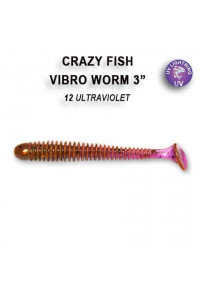 Силикон Crazy Fish Vibro Worm 3'' 11-75-12-6