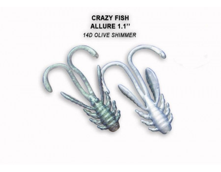 Силикон Crazy Fish ALLURE 1,1" 46-27-14d-6