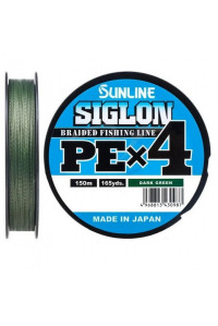 Шнур Sunline Siglon PEx4 DarkGreen #1.7 30lb 150м 13 кг.