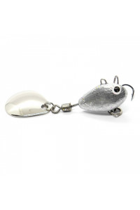 Тейл-спиннер UF Studio Hurricane 14 гр. Silver Glitter