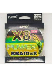Шнур DaYo Power Brade X8 0,10мм 10,5кг