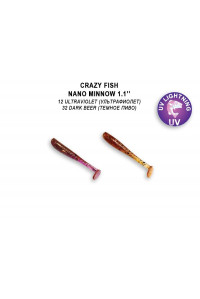 Силикон Crazy Fish Nano Minnow 1,1" 68-27-32-6