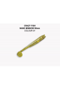 Силикон Crazy Fish Nano Minnow 1,1" 68-27-1-6