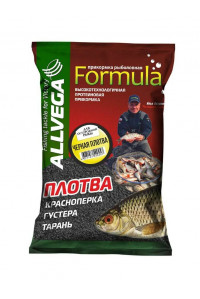 Прикормка Allvega Formula Black Gardon 0.9 кг (черная плотва)