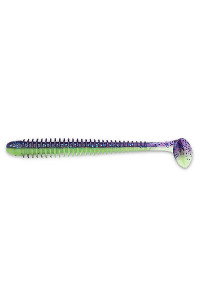 Силикон Keitech Swing Impact 4" 10,2см 4.6гр PAL#06 Violet Lime Belly (уп.8шт)