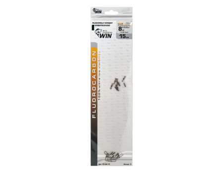Поводок Win FLUOROCARBON  0,53 mm   8 кг 15см (5 шт) FC-08-15