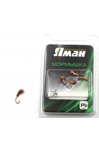 Мормышка Yaman Уралка COPPER PLATED d3 вес 0,3г Я-МР0082