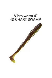 Силикон Crazy Fish Vibro Worm 4" 75-100-4d-6