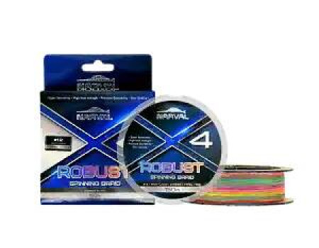 Шнур Narval Robust X4 PE 150m (multicolour) #1.0/0.165mm 7.50kg/16lb