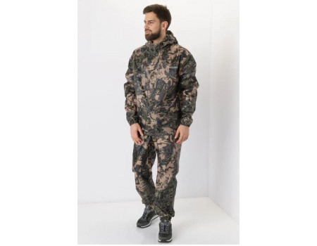 Костюм HutsMan Склон-2 лес р.52-54 рост 182 цв.Лабиринт ветровлагозащитный Тафеттa PU 3000