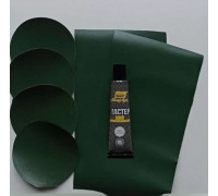 Ремкомплект MasterLodok клей, заплатка 240x100-3шт.круглая D100-7шт . серая