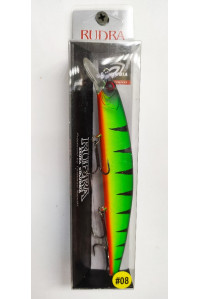 Воблер Columbia Rudra 130SP 20gr 1.5-2.0m # 08 Mat Black Tiger