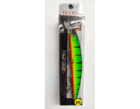 Воблер Columbia Rudra 130SP 20gr 1.5-2.0m # 08 Mat Black Tiger