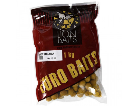 Бойлы Lion Baits 20мм Honey Yucatan 1кг