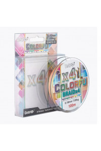 Шнур DaYo Colorfu X4  0,16мм 1.18кг 100м 624610-16