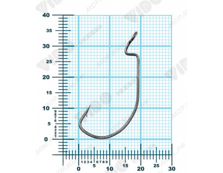 Крючки VidoCraft Wide Range Worm Big EYE №2 BLN VD-103