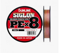 Шнур Sunline Siglon PEx8 Multicolor 5C #1.2 20lb 100м 9,2 кг.