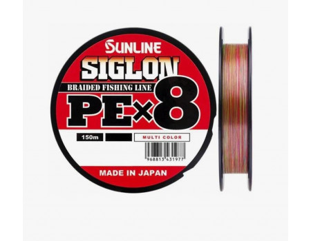 Шнур Sunline Siglon PEx8 Multicolor 5C #1.2 20lb 100м 9,2 кг.