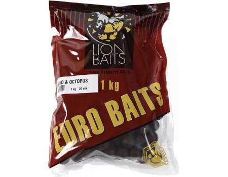 Бойлы Lion Baits 20мм Sguid & Octopus 1 кг