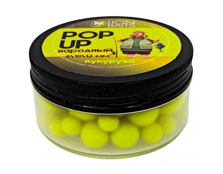 Бойлы Lion Baits Pop-Up Народный 8,10,12мм Кукуруза