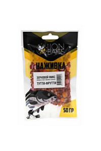 Наживка LION BAITS Зерновой микс насадочный натуральный Тутти-Фрутти 50гр