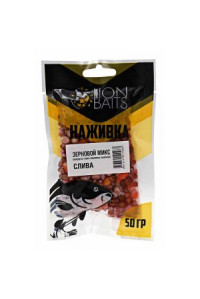 Наживка LION BAITS Зерновой микс насадочный натуральный Слива 50гр