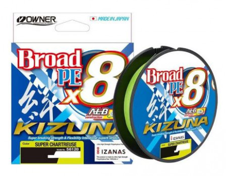 Шнур Owner Kuzina Braid PE x8 #1.2(0,15мм) 8.2кг 150м green in the dark