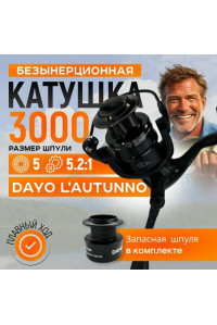 Катушка DaYo Lautunno 3000 4+1BB GR5.5:1 W250gr 210503-30