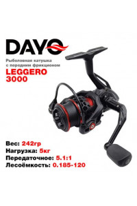 Катушка DaYo Legero 30 6BB GR5.1:1 PD5kg W242gr 230701-30