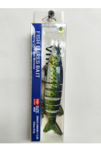 Воблер VitFishing Minnow 125mm sinking 20gr 0-2.5m #6(щука)