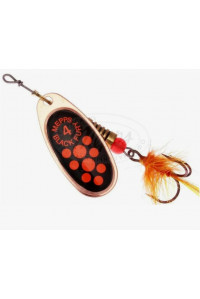Блесна Mepps Comet Black Fury CU Fluo Orange №4 (8,0гр)