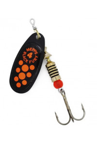 Блесна Mepps Comet Black Fury NR Fluo Orange №4 (8,0гр)