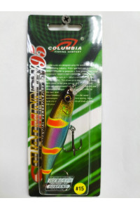 Воблер Columbia Squad Minnow 95SP 14gr 0.8-1.5m # 15A