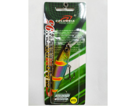 Воблер Columbia Squad Minnow 95SP 14gr 0.8-1.5m # 15A
